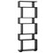 6-Tier Modern Wooden Bookshelf with Geometric S-Shape Design Bedroom or Living Room